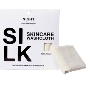 NWT Raw Silk Skincare Washcloths - 2 Pack